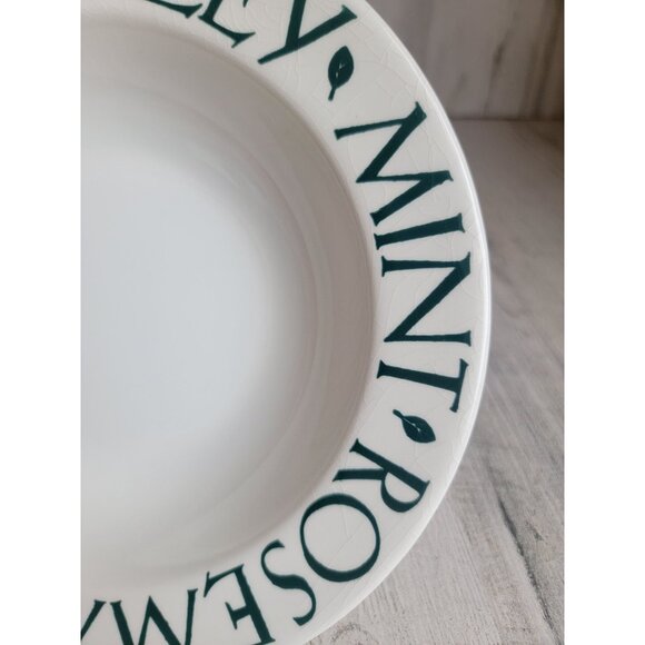 Pier 1 herbs soup bowl sage parsley mint rosemary Dill - Picture 6 of 12